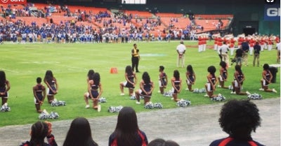 Howard University Cheerleaders Have Been Taking A Knee During The National Anthem For A Year